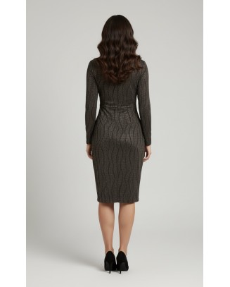 RDN lurex wrap dress 5024 2