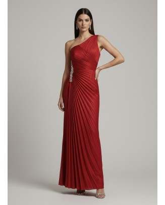 EML Satin pleated dress R505