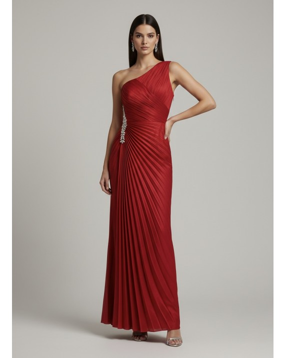 EML Satin pleated dress R505