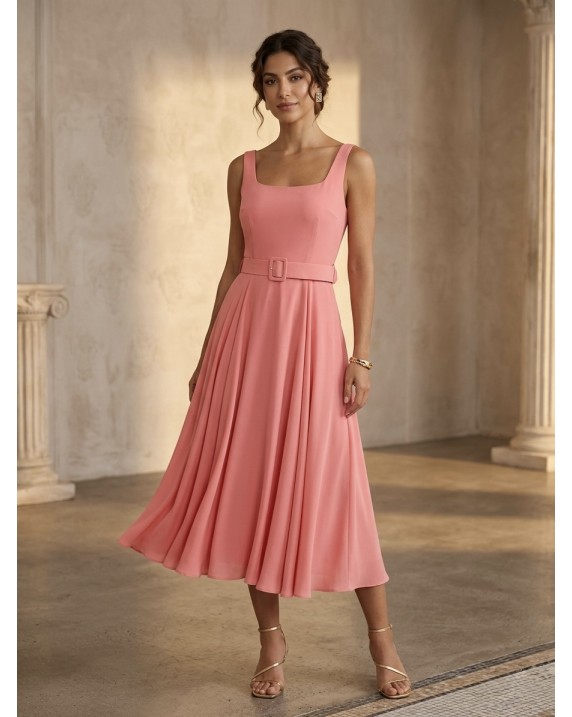 LS chiffon dress 10084