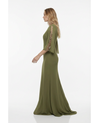 MA sequin long dress 05027 2