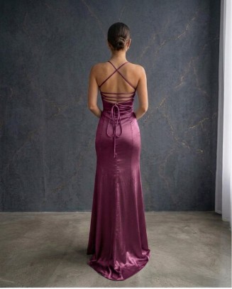 EML satin wrap maxi dress... 2